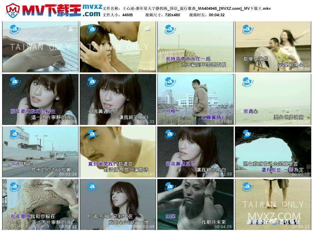 王心凌-那年夏天宁静的海_国语_流行歌曲_MA404945